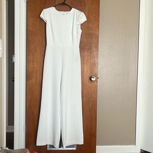 Badgley Mischka | White Jumpsuit | Size 6